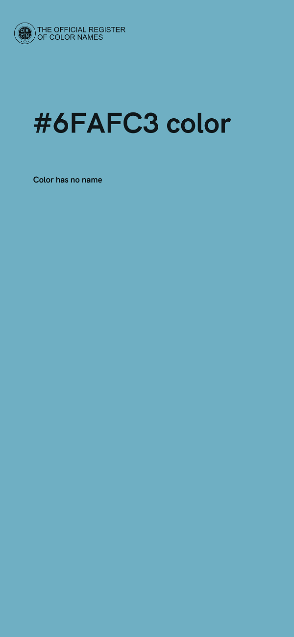 #6FAFC3 color image