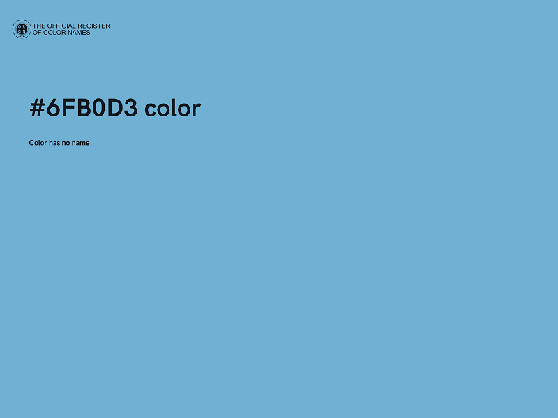 #6FB0D3 color image