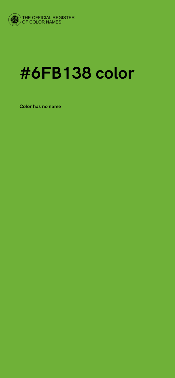 #6FB138 color image