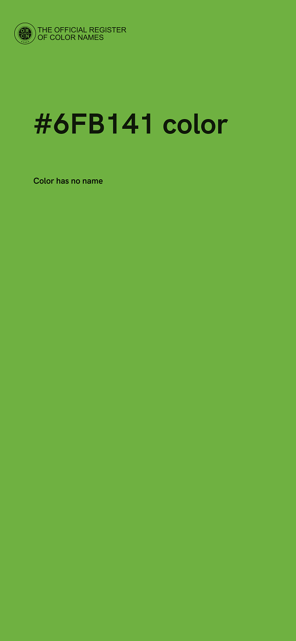 #6FB141 color image