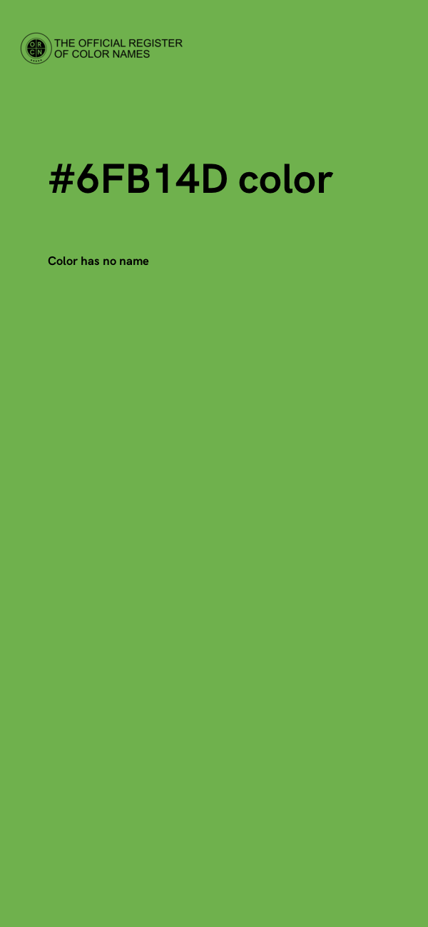 #6FB14D color image