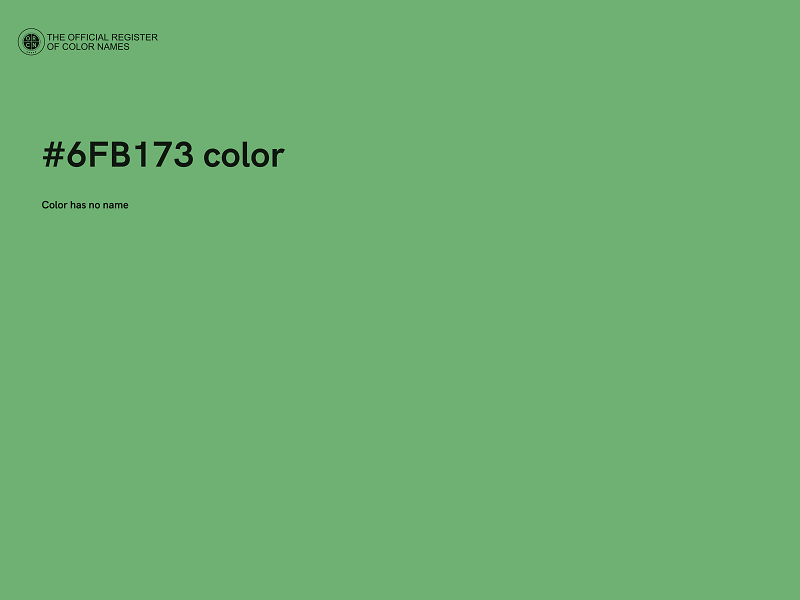 #6FB173 color image