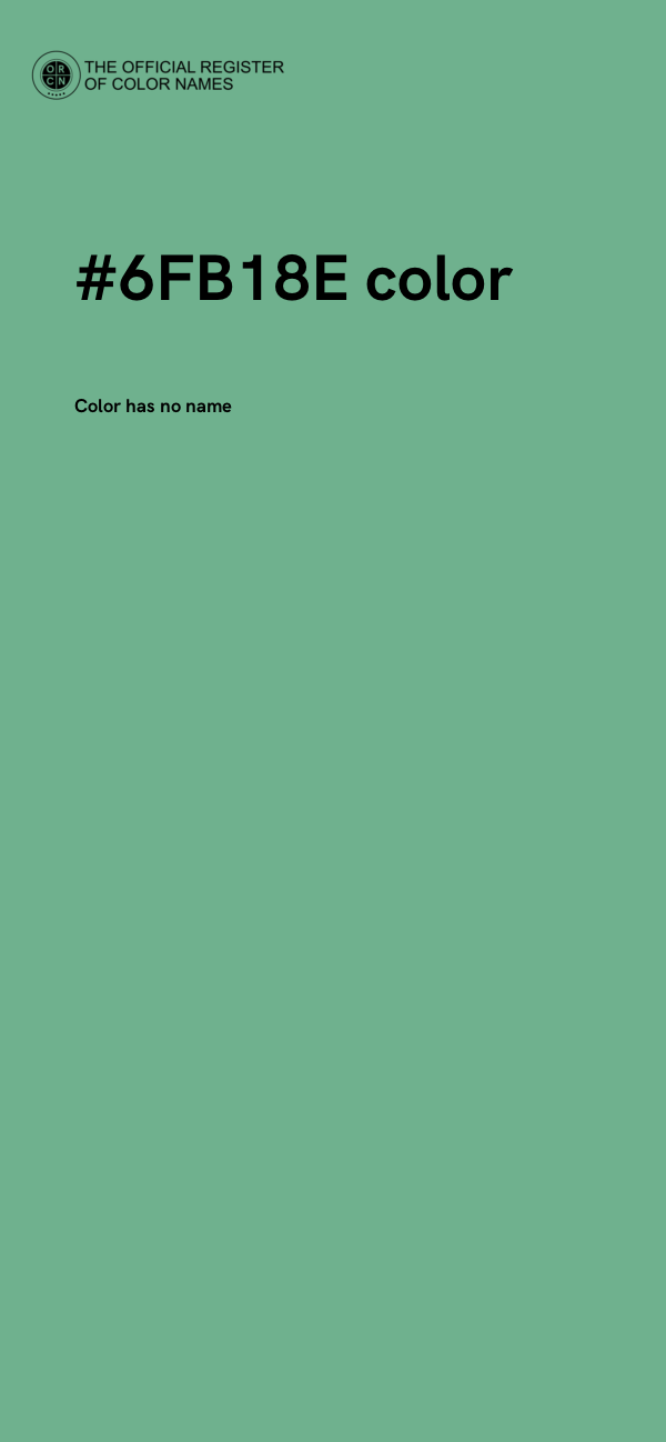 #6FB18E color image