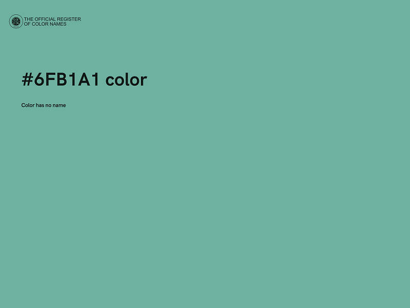 #6FB1A1 color image