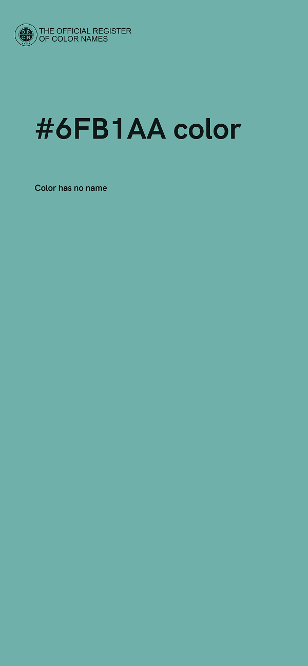 #6FB1AA color image