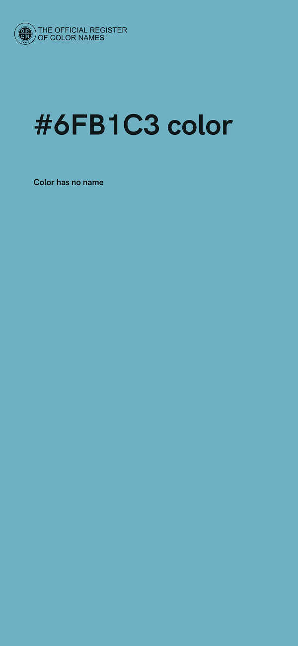 #6FB1C3 color image