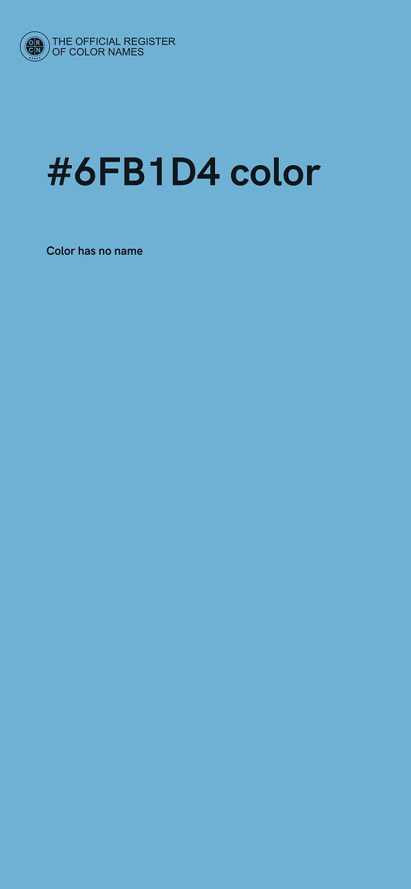#6FB1D4 color image