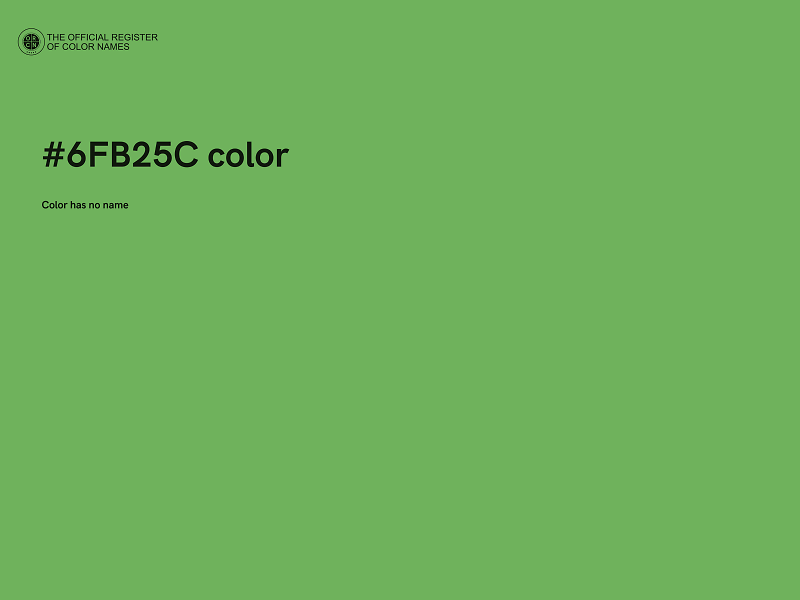 #6FB25C color image