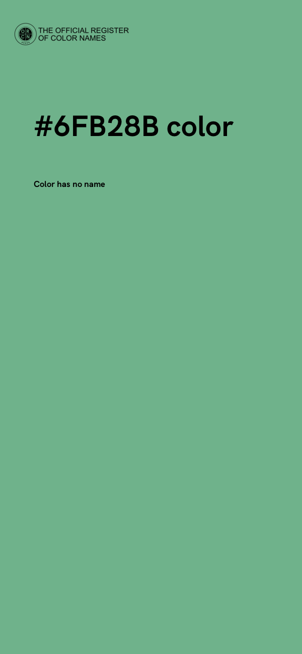 #6FB28B color image