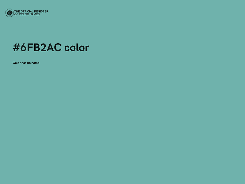 #6FB2AC color image