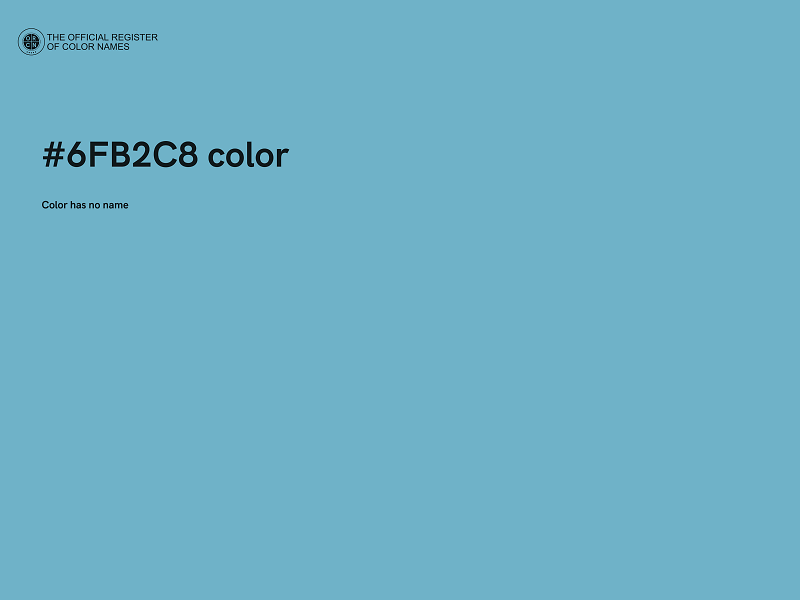 #6FB2C8 color image