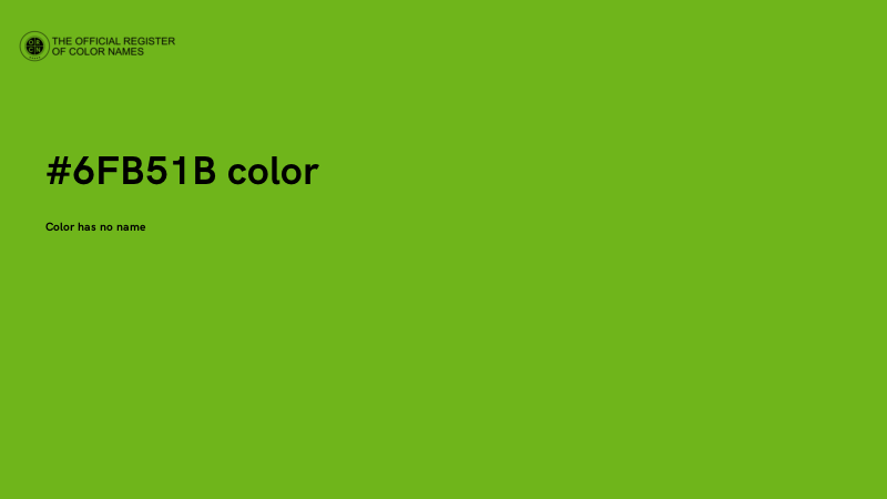 #6FB51B color image
