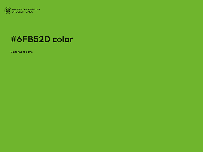 #6FB52D color image