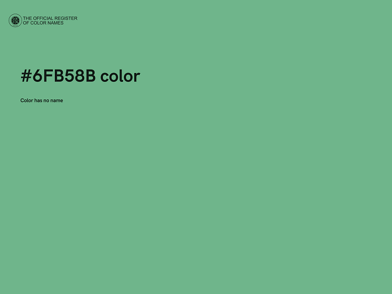 #6FB58B color image