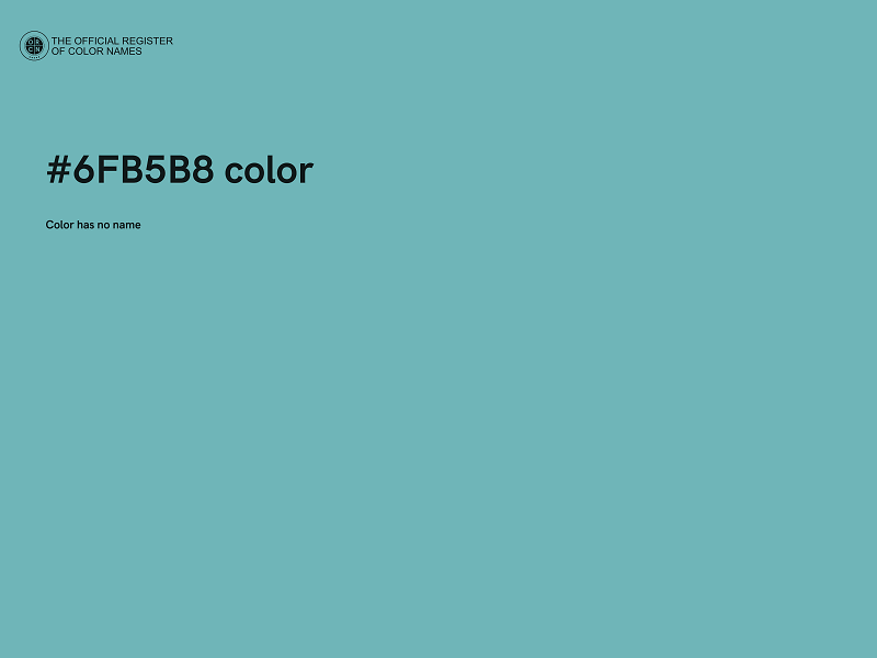 #6FB5B8 color image