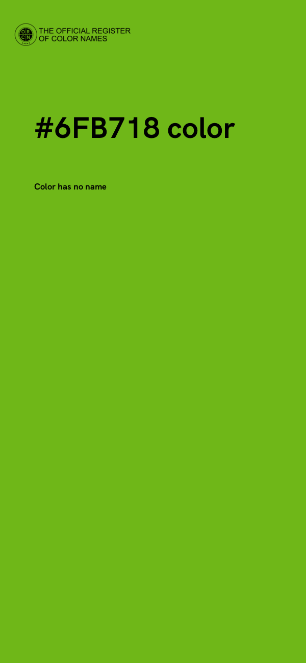 #6FB718 color image