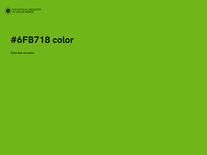 #6FB718 color image