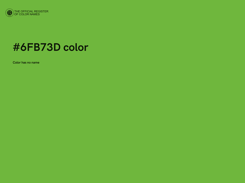 #6FB73D color image