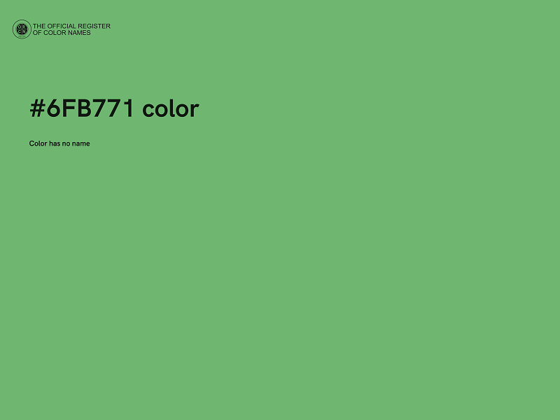 #6FB771 color image