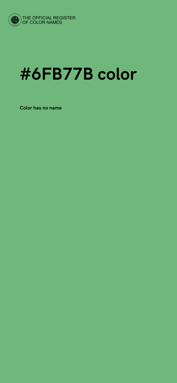 #6FB77B color image