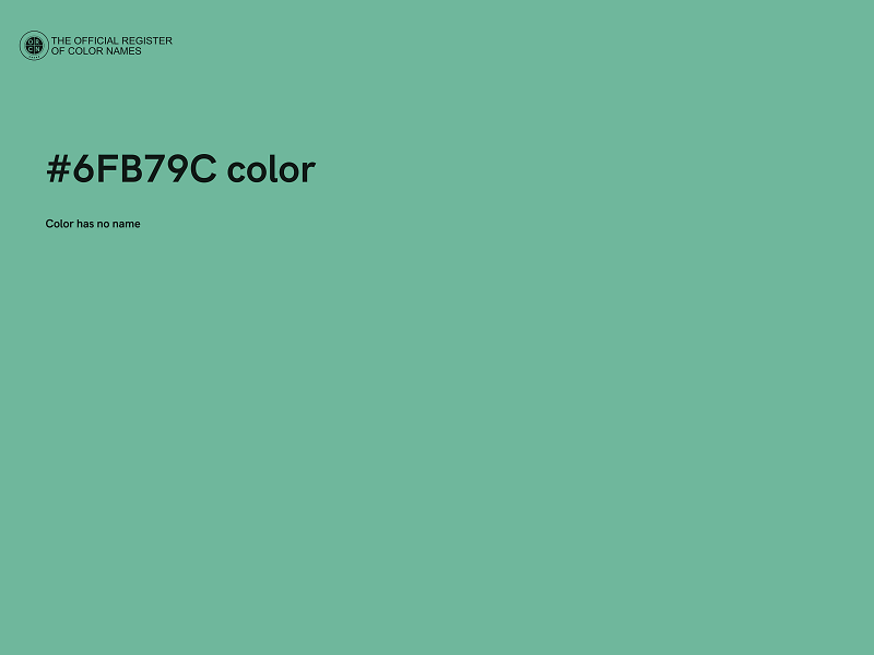 #6FB79C color image