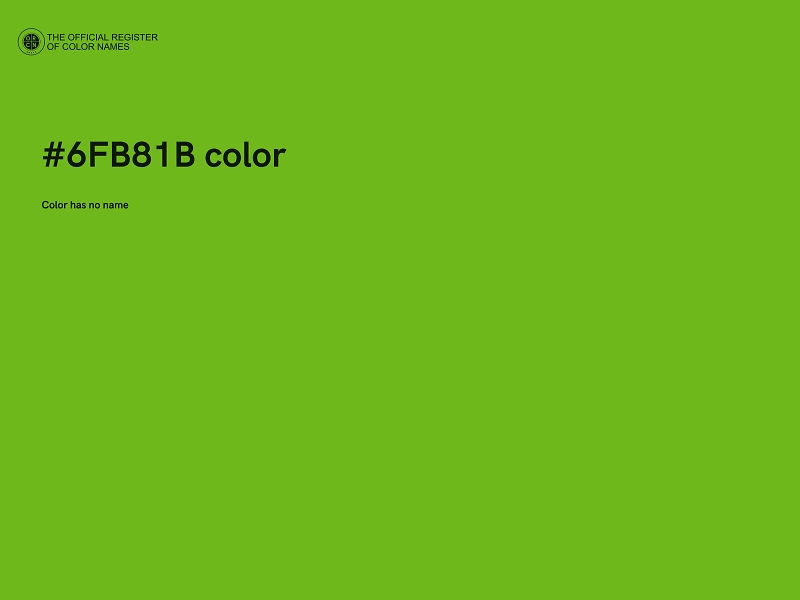 #6FB81B color image