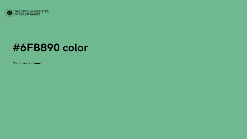 #6FB890 color image