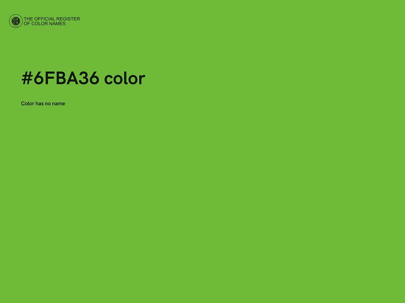 #6FBA36 color image