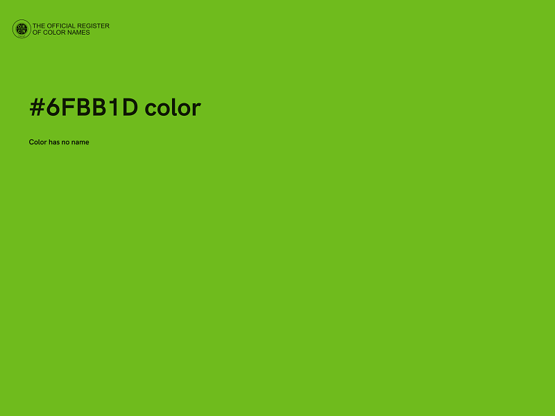 #6FBB1D color image