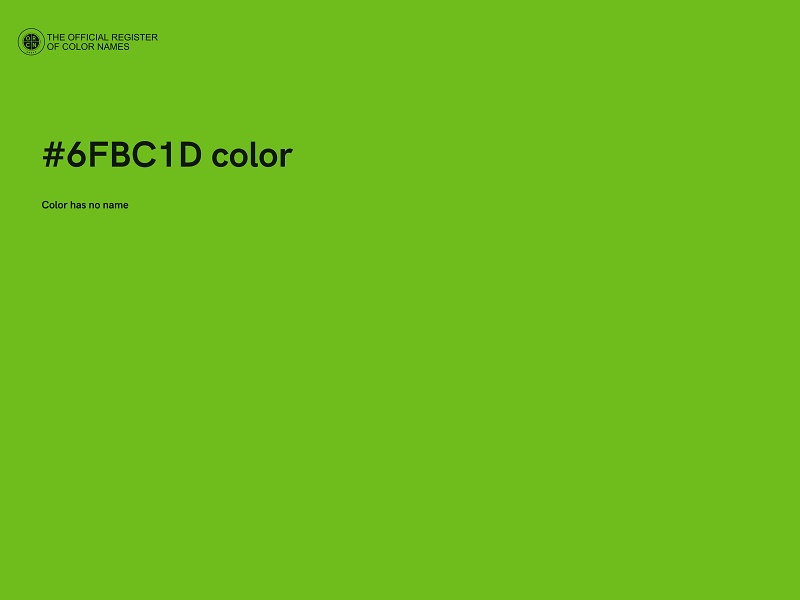 #6FBC1D color image