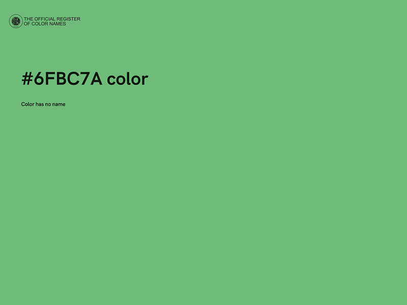 #6FBC7A color image