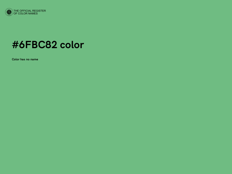 #6FBC82 color image
