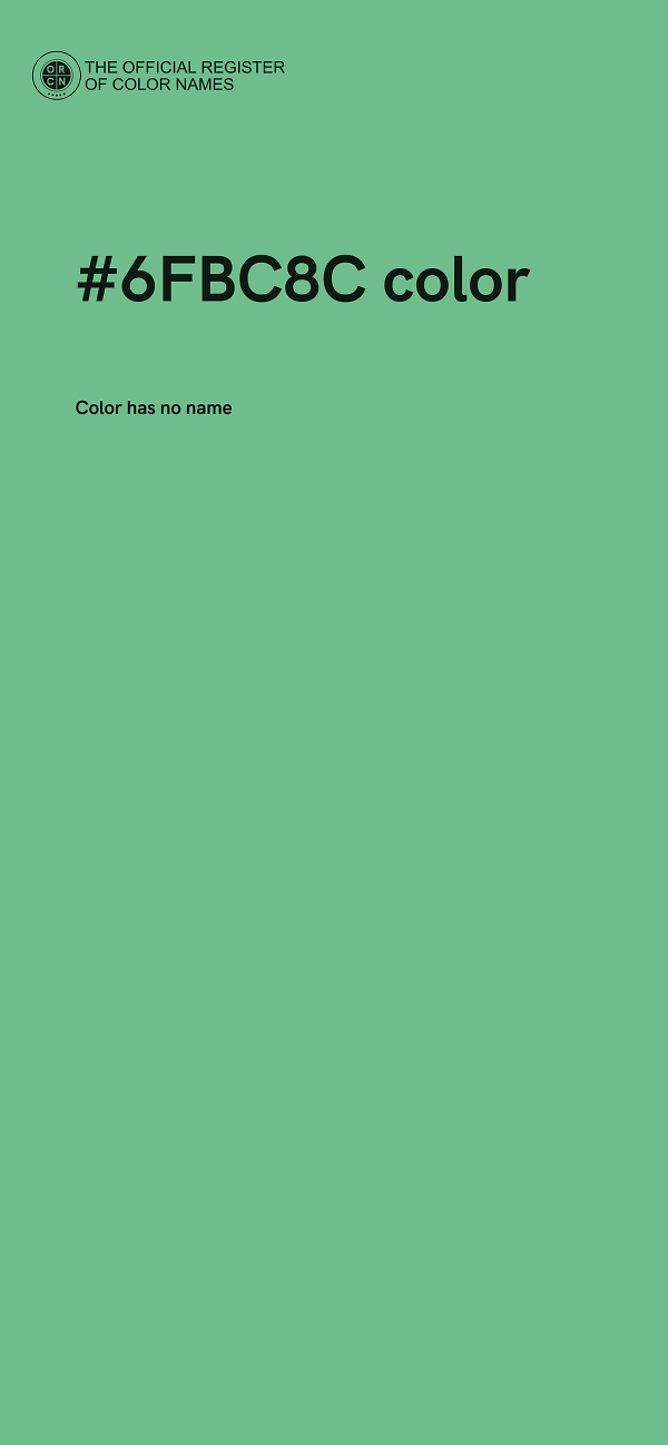 #6FBC8C color image