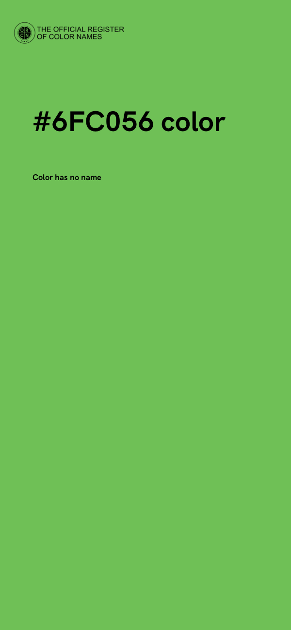#6FC056 color image