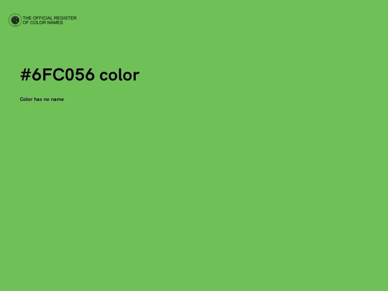 #6FC056 color image