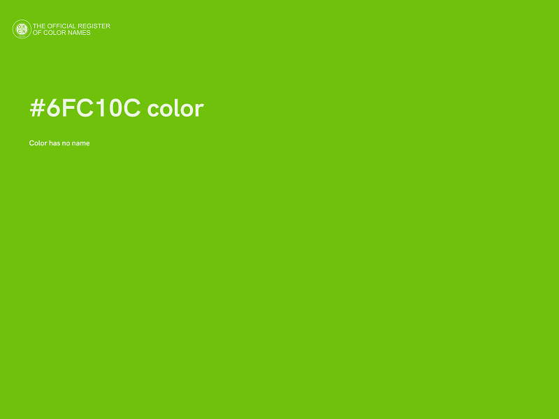 #6FC10C color image