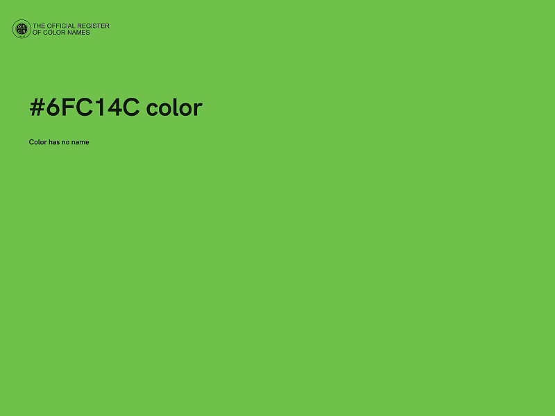 #6FC14C color image