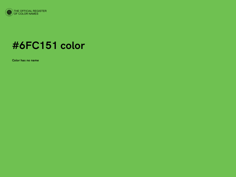 #6FC151 color image