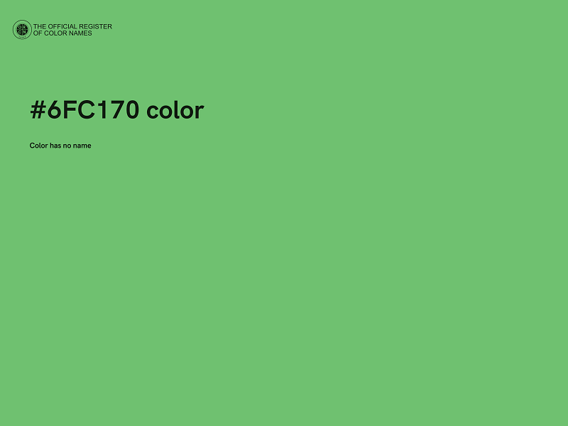 #6FC170 color image
