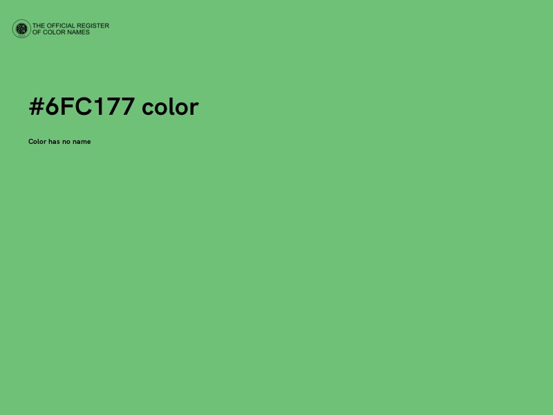 #6FC177 color image