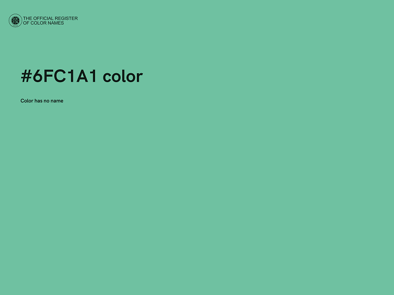 #6FC1A1 color image