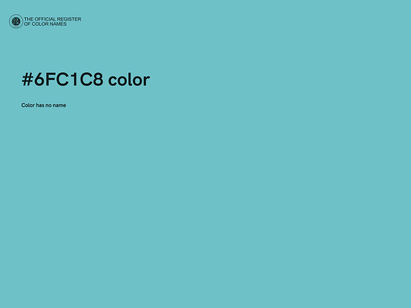 #6FC1C8 color image