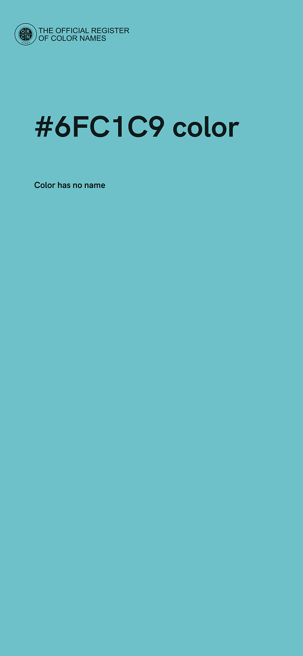 #6FC1C9 color image