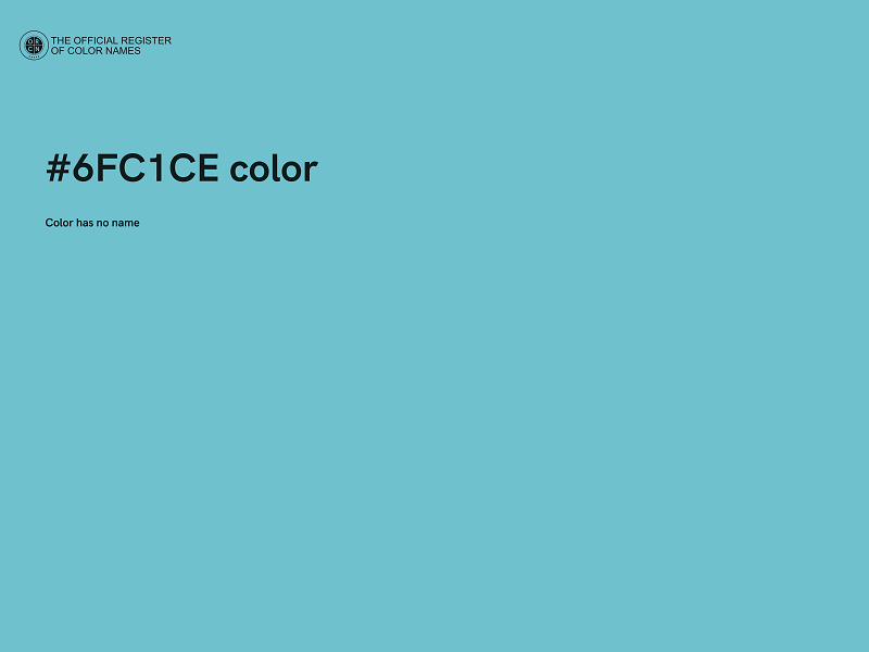 #6FC1CE color image