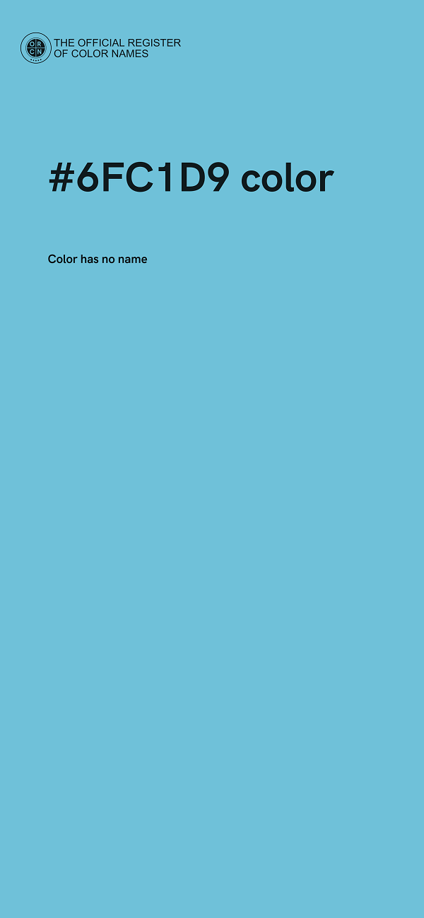 #6FC1D9 color image