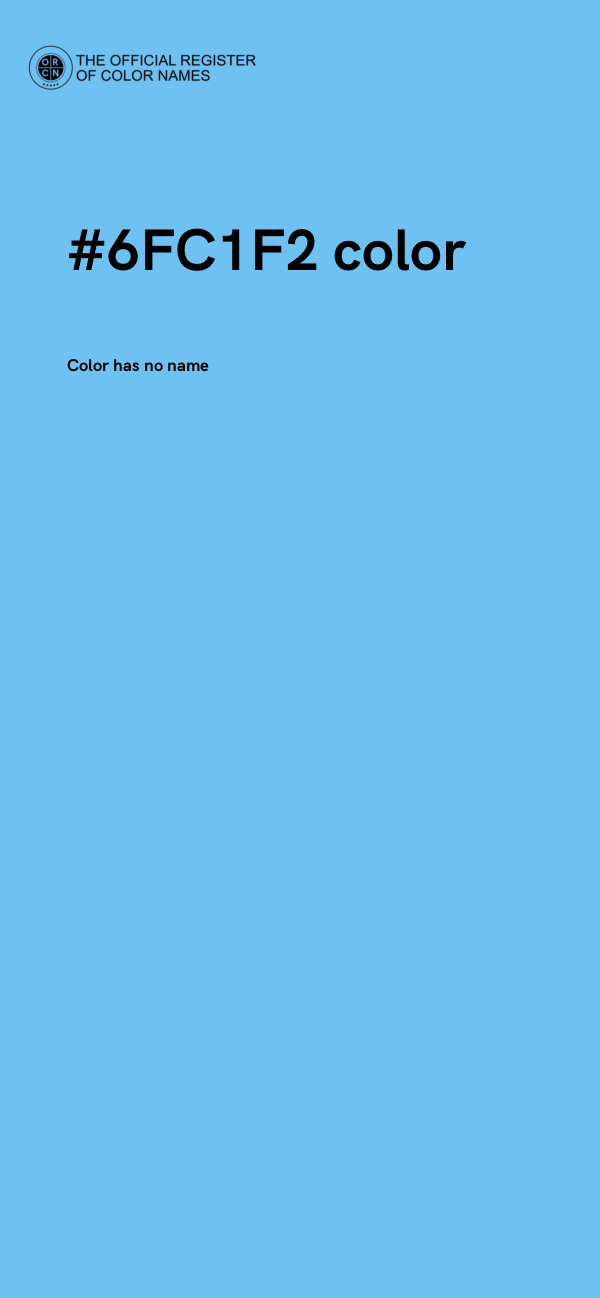 #6FC1F2 color image