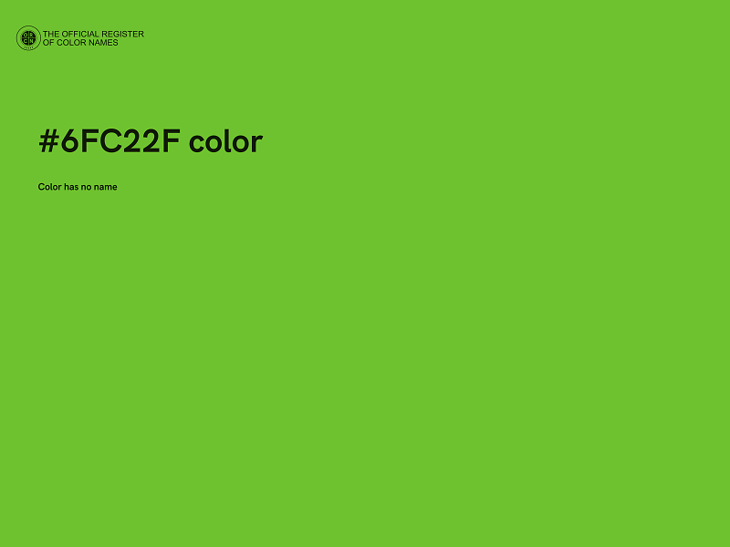 #6FC22F color image