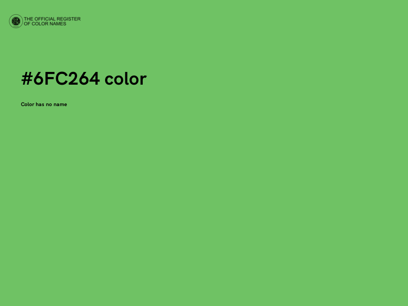 #6FC264 color image