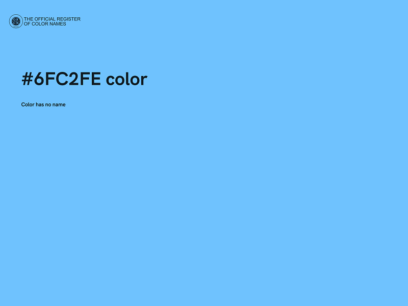 #6FC2FE color image