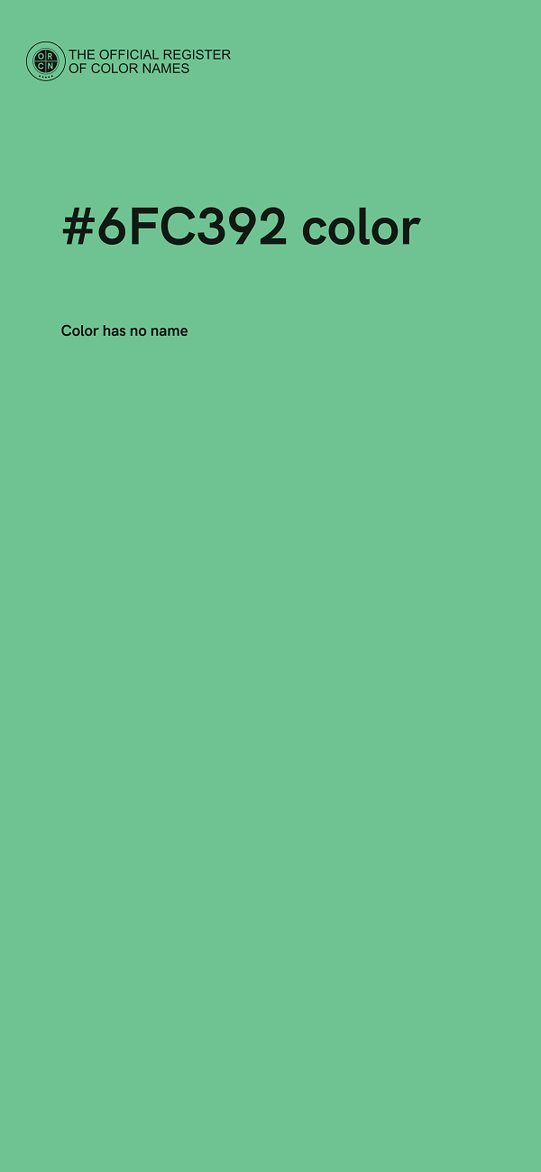 #6FC392 color image